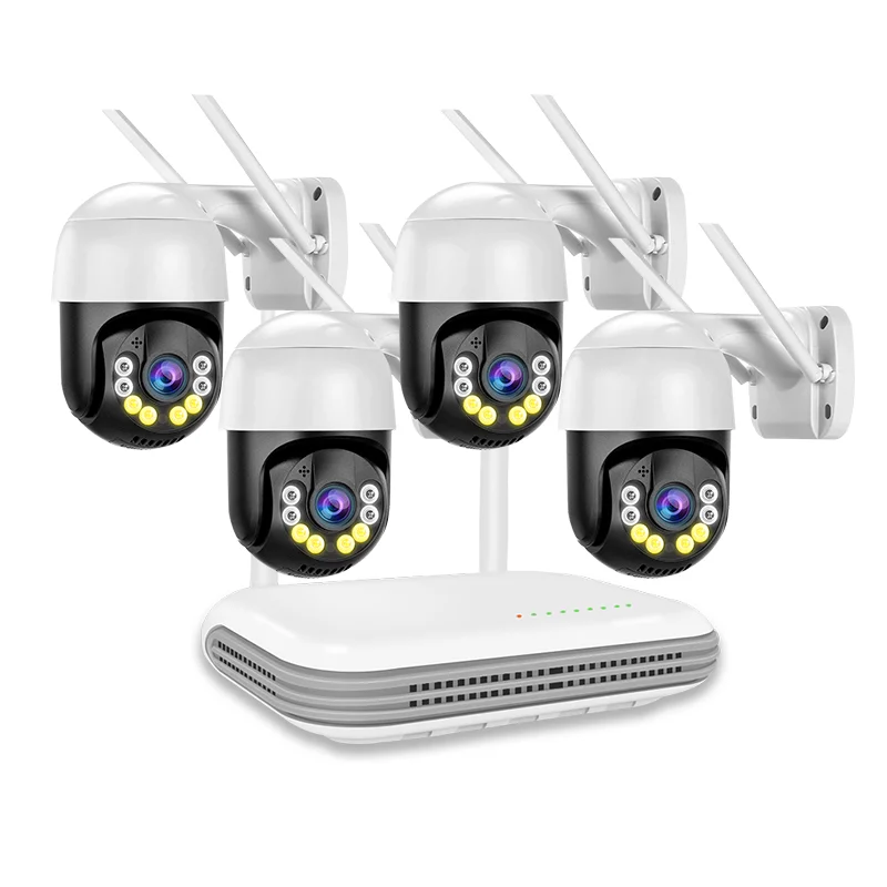 Full Set 2MP Nvr Camera System Outdoor Cctv System Wifi Home Security Surveillance Cam Wireless Nvr Kit Ip CC Camera Set