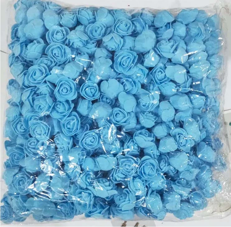 500 pieces per bag PE rose heads foam rose flowers for rose bear 3.5cm rose flowers 2.5cm rose flowers for flower bears