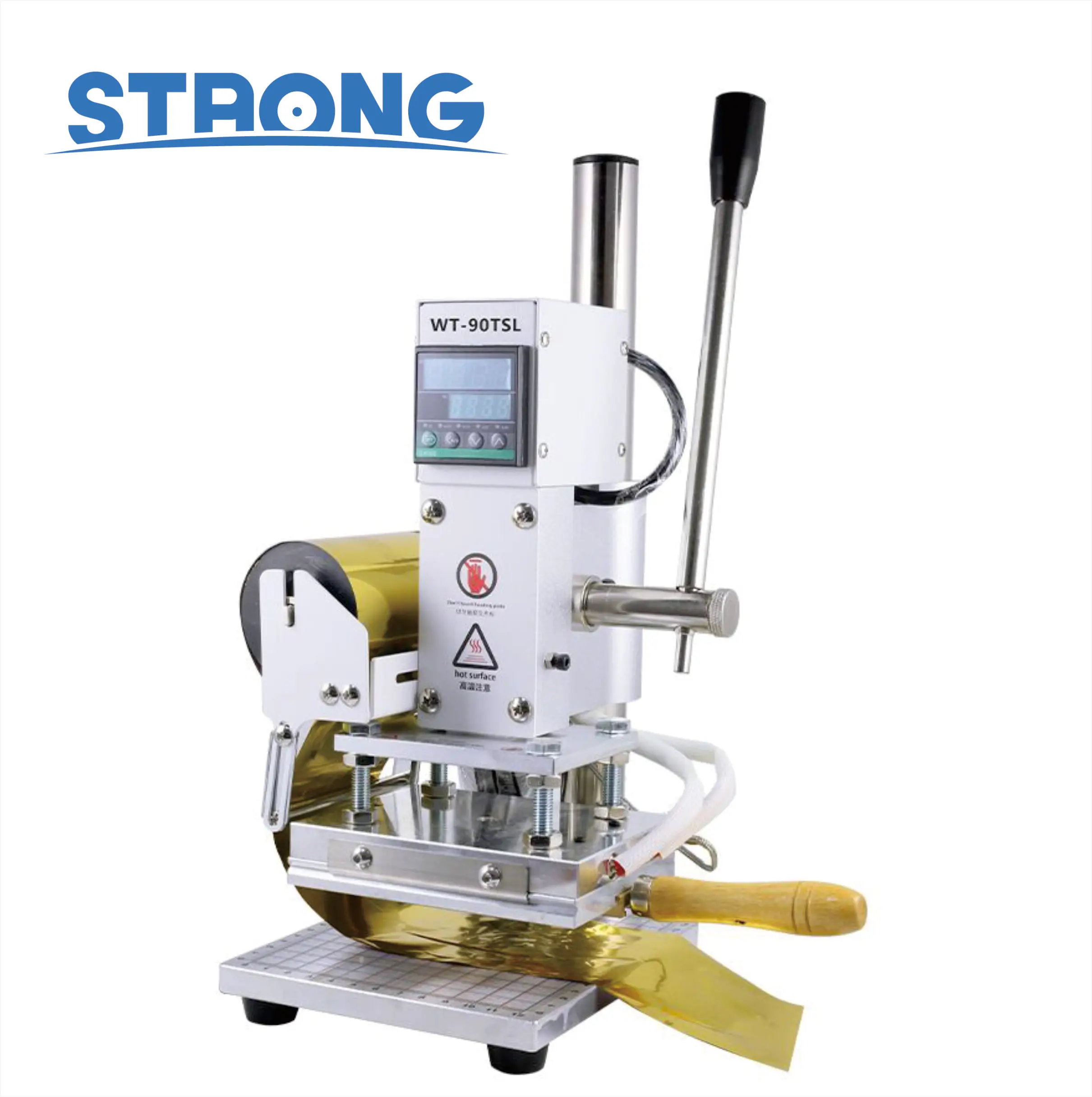 Digital Hot Foil Stamping Machine Heat Press Machines Manual Embossing Leather Paper Wood Machine