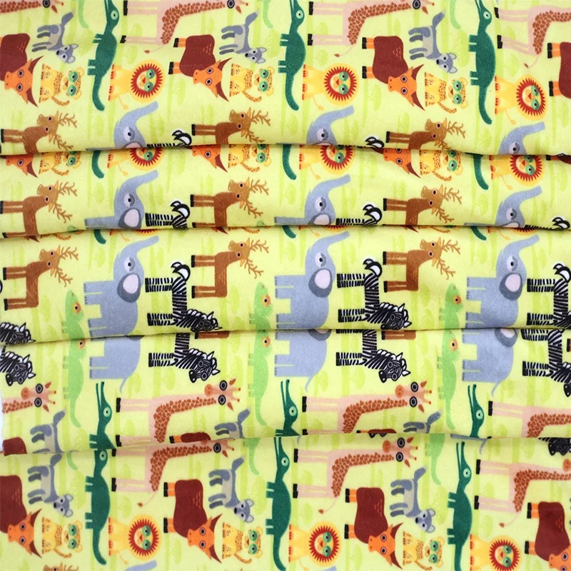 Custom Digital Printed Squish Fabric 4 Ways Stretch Fabric Double Side Minky Fabric