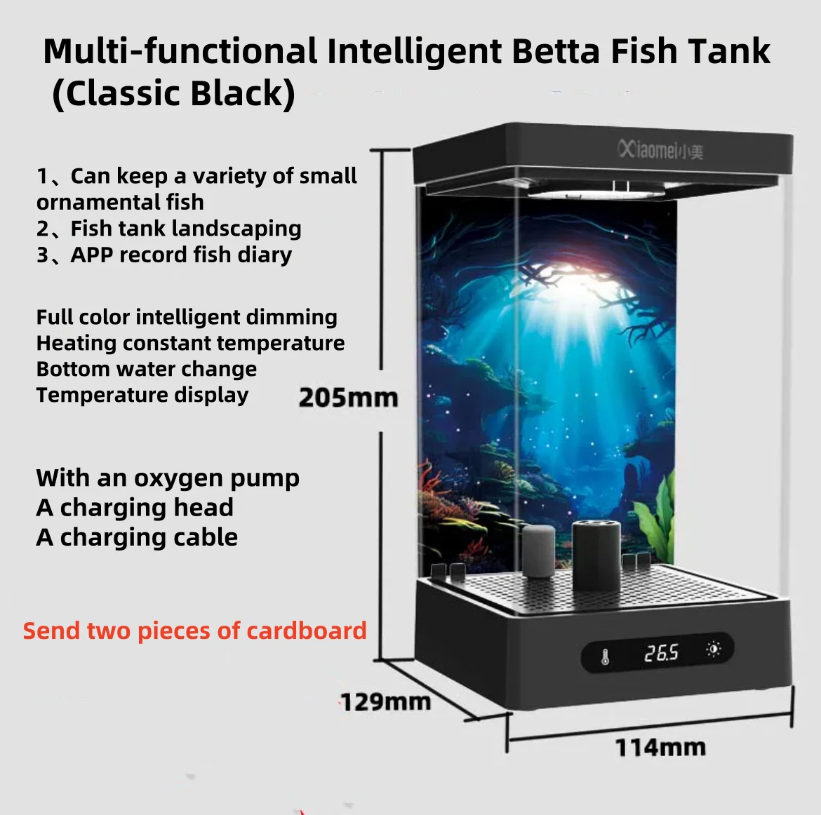 Smart Eco Desktop Office Mini Landscape Fish Tank Mini portable Fish tank Aquarium and accessories aquarium fish tank