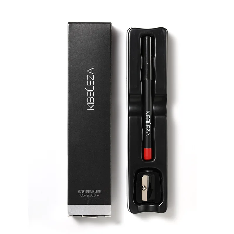 Hot Sell Vegan Private Label Lip Liner High Quality Waterproof Lip Liner with Pencil sharpener
