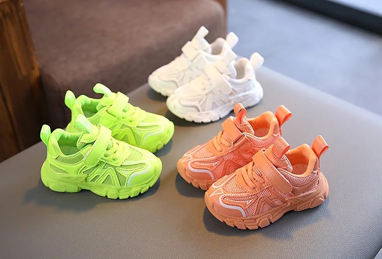  Kids Fashion Sneaker Light Casual Wholesale Toddler Boys Girls Running Sport Children
