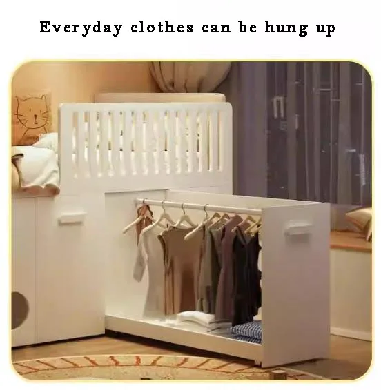 New Design Kids Bunk Bed Solid Wooden Bedroom Furniture  Double Bunk Beds with Stairs for Children with Cat Nest