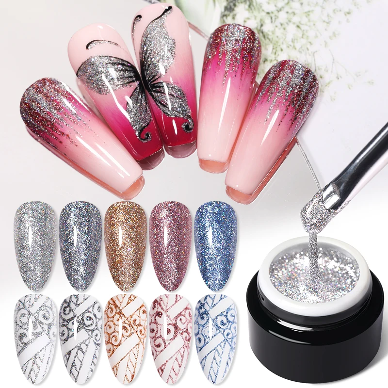  BORN PRETTY 5g Super Shining Glitter UV Gel Nail Art Soak Off