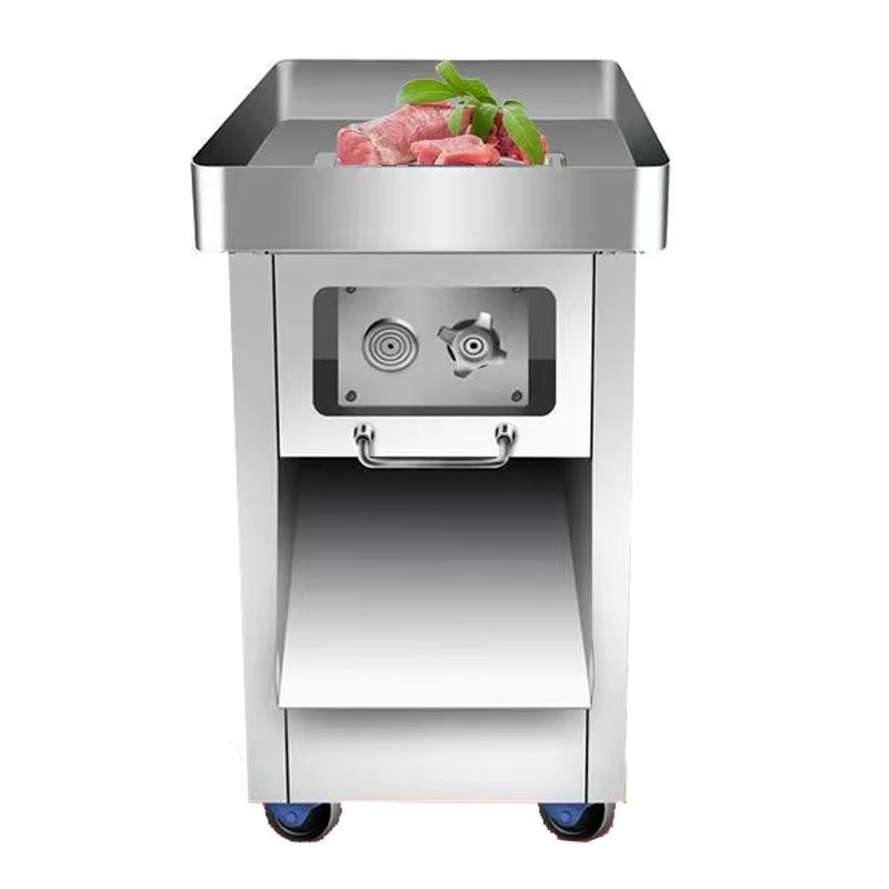 Durable Vertical Meat Slicer Frozen Fresh Cooked Meat Fish Cheese Slice Cut Machine Beef Tripe Pork Chop Bacon Slicer Machine