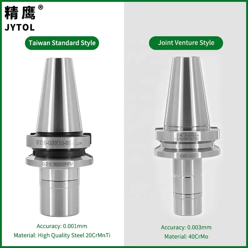 Taiwan high-speed SK handle BT30/40/50  Holder  BT40 BT50 ER11 ER16 ER20 ER25 ER32 ER40 BT ER clamp holder ER Collet Chuck