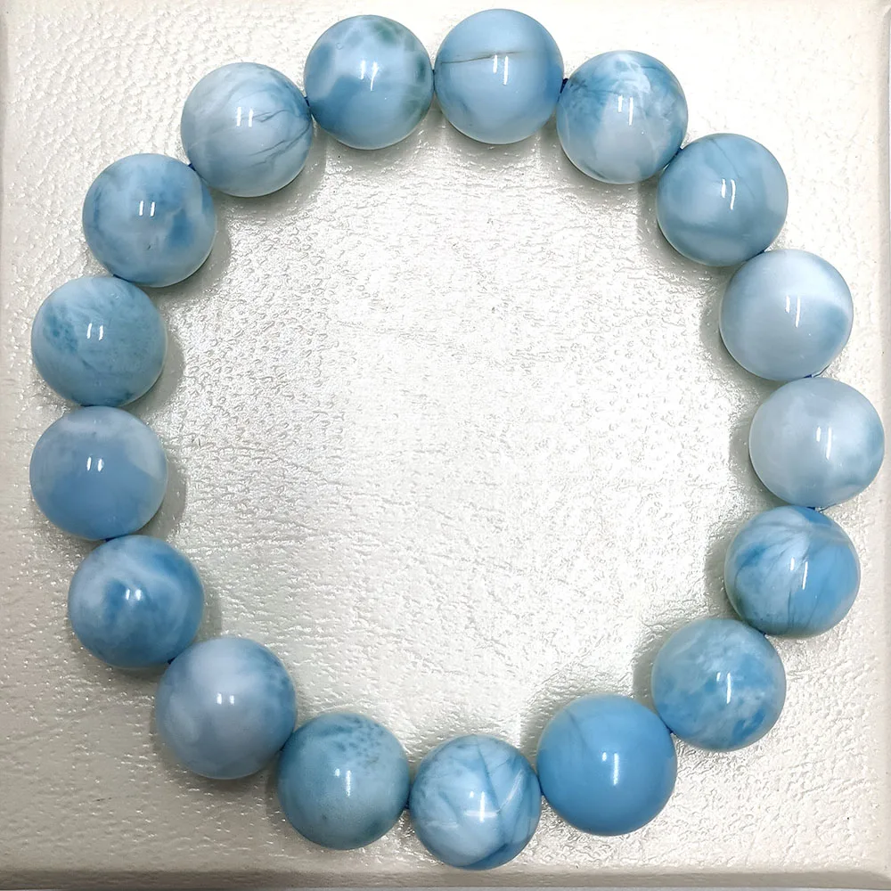 Selling natural larimar bracelet high quality larimar crystal bracelet for decoration fine jewelry bracelets