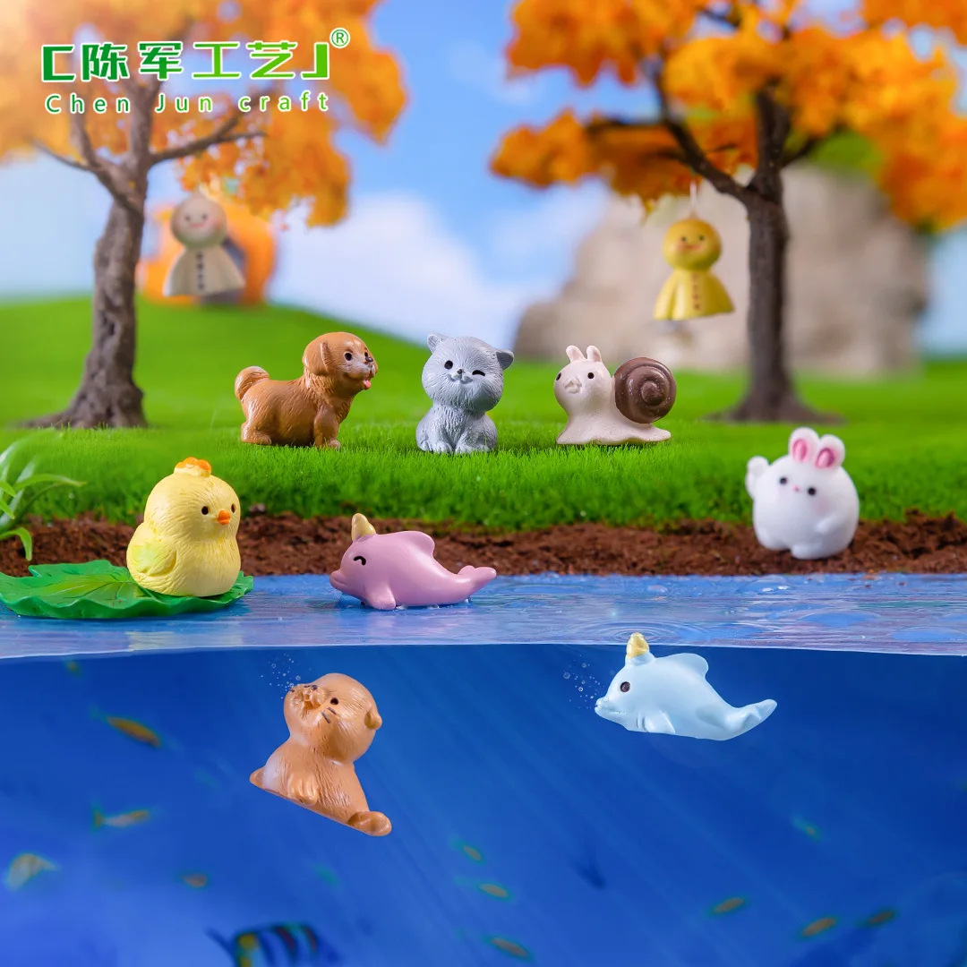 Moss gardening Microlandscape Cute frogs miniature animals diy decorative accessories mini ornaments