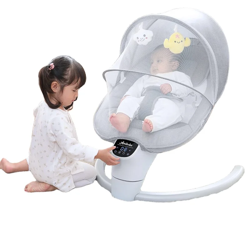 2022 New Baby Rocker Bouncer Chair Infant Comfort Swing Chair Lightweight Electric Rocking Chair