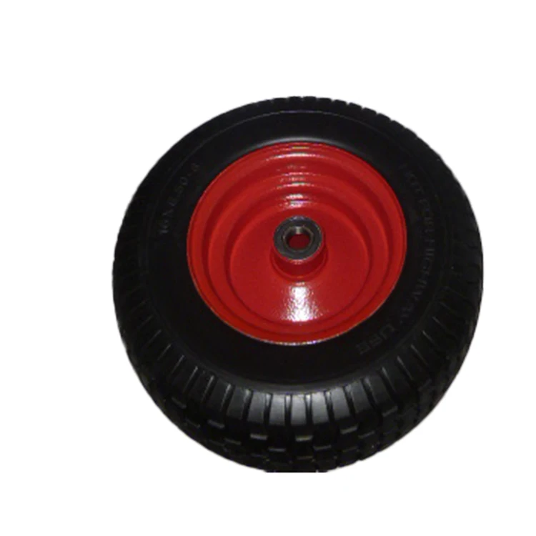 6.50-8 Pu Foam Filled Wheel Polyurethane Tire Wheel Barrow Wheels