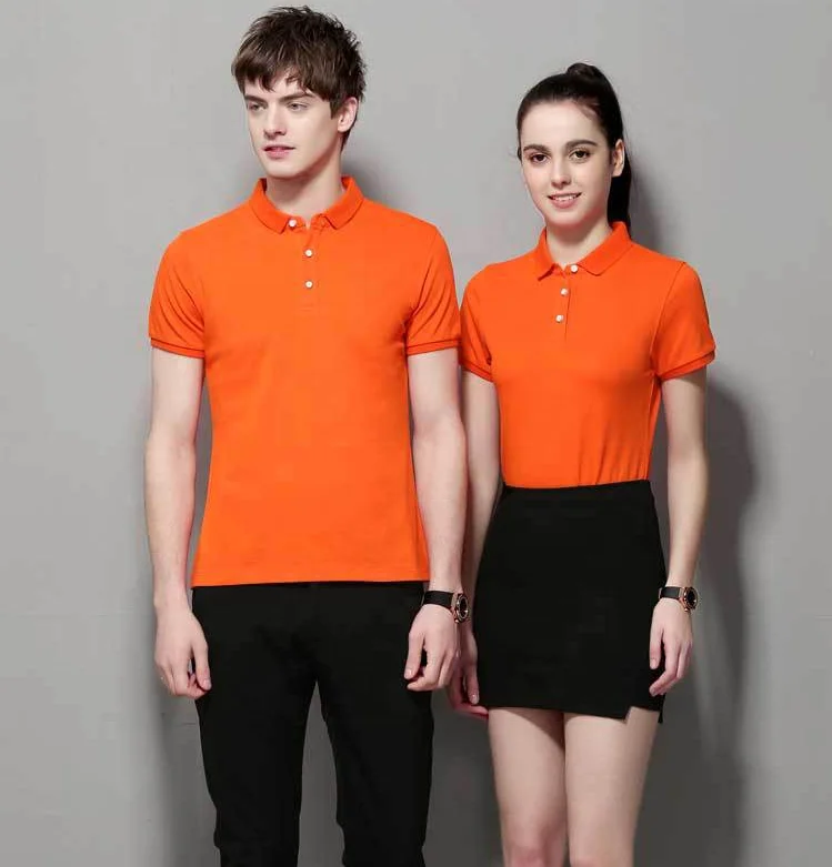 Мужская Женская рабочая одежда, индивидуальная школьная компания, однотонная Рабочая форма поло