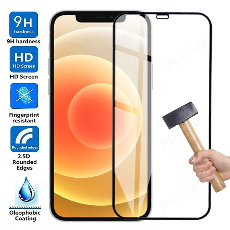 Лучшая цена для iphone 13 Защита экрана samsung 12 11 закаленное стекло xs x pro max xr 8 7 6 2.5d