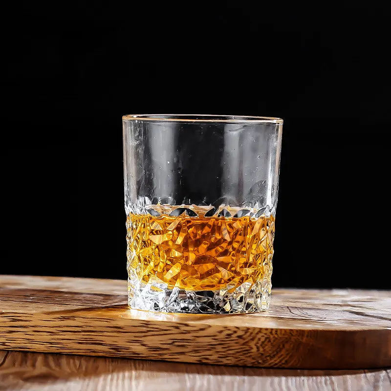Clear Luxury Modern Crystal Whiskey Cups Glass Drinking Tumbler 10oz Vodka Whiskey Glasses Hot Sale in Bars