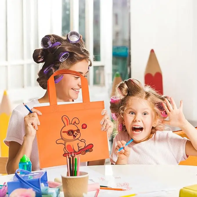 Custom Eco Friendly Recycle Durable Large Tote Polypropylene Non Woven Reusable Grocery Bags With Logo Non-woven Bags for Gift