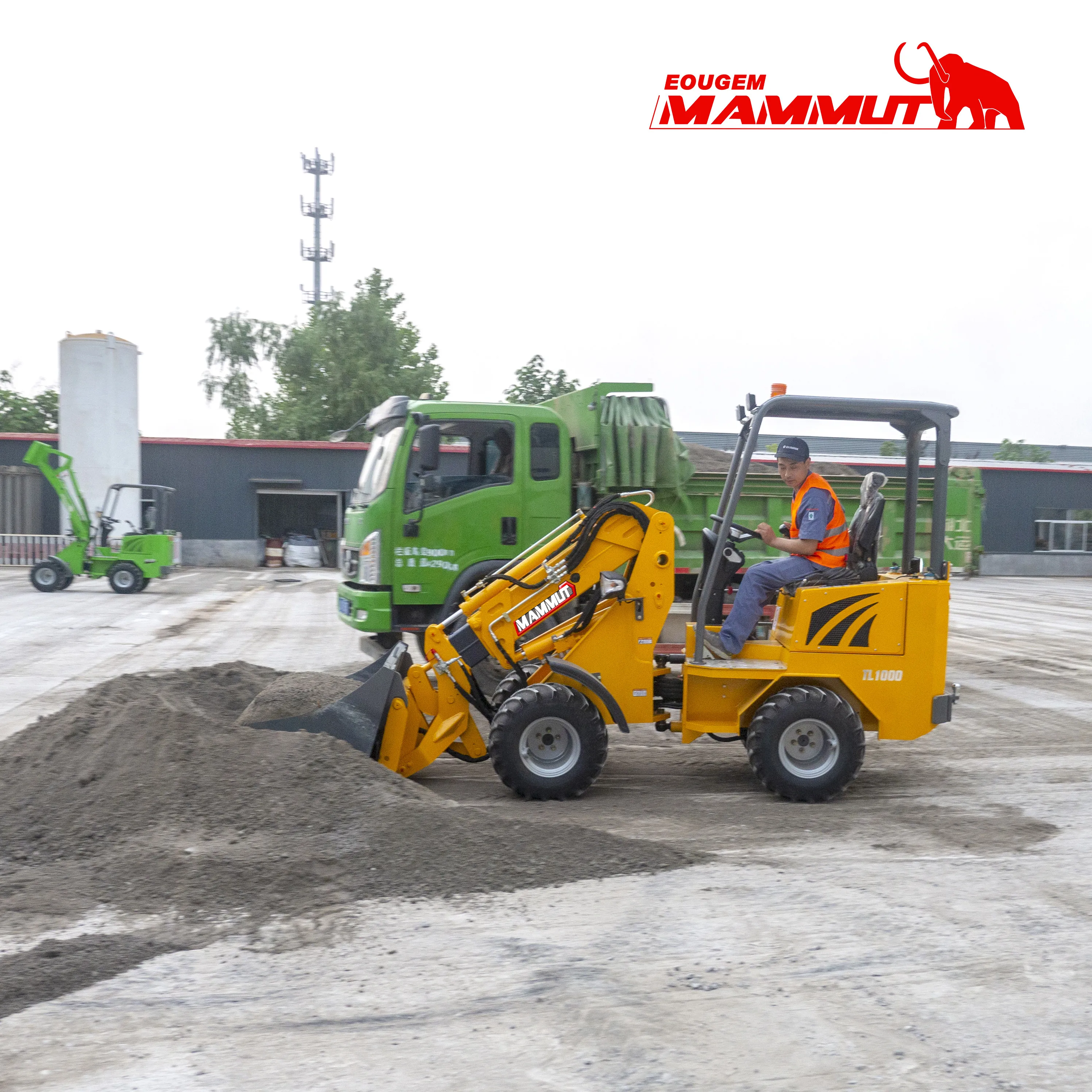 EURO 5 Mini Loader 1 2 3 Ton Dealer TL1000 Hydraulic China Telescopic 4x4 Diesel Front Wheel Loader For Sale