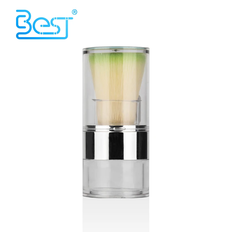 Косметическая бутылка с щеткой для пудры 10 г 20 г с зеркалом, портативная пластиковая косметическая бутылка
