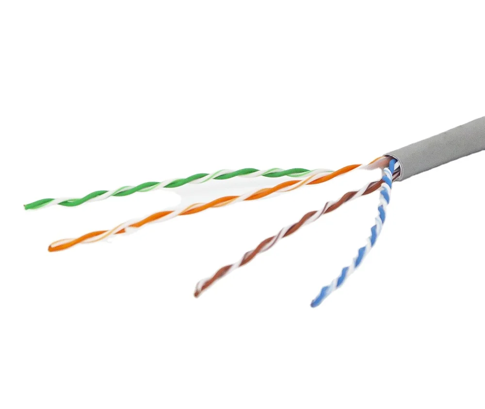 Cat5e Cable, STP/FTP, 24awg Bare Copper Network Cable Yellow Color