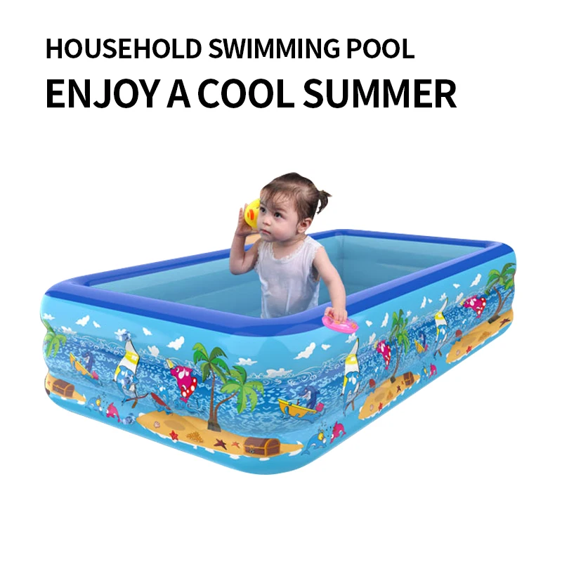 factory Spot promotion pool comfortable inflatable swimming pool printing pattern thickened material inflatable swim pool