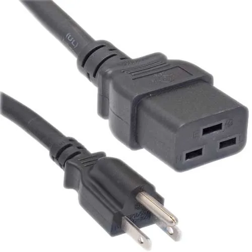 Sample Professional Made One Stop Factory Custom Standard 5-15P To C19 Power Cord Etl Plug