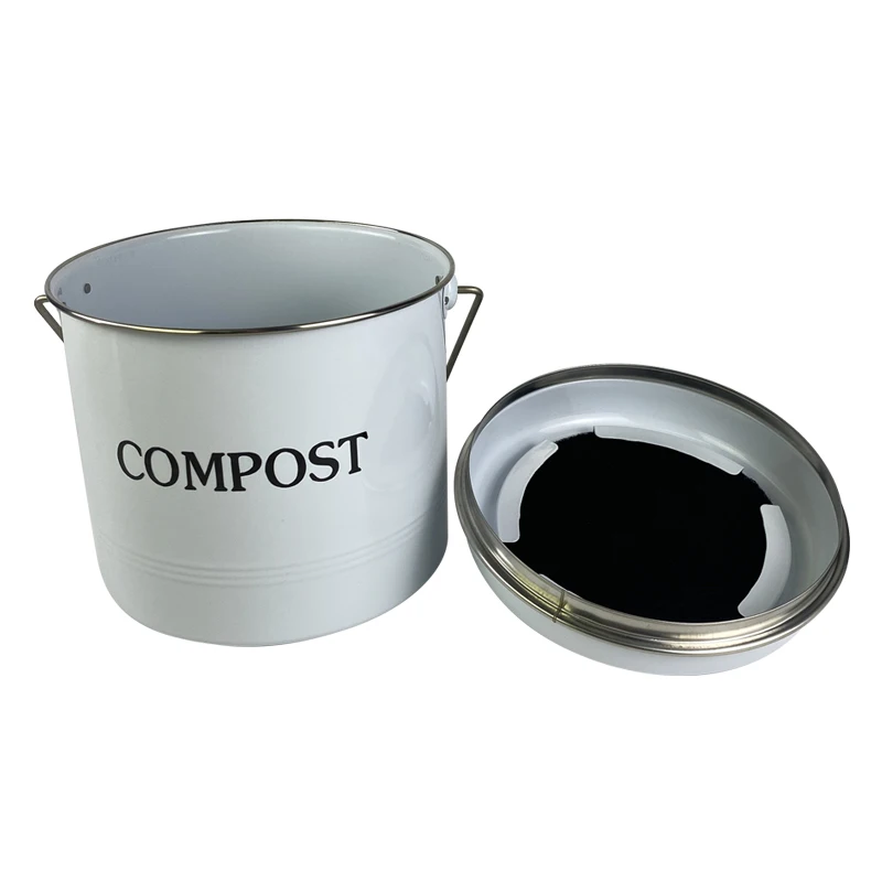 Kitchen Counter Countertop  Food Waste Food Scrap Compost Bin Bucket with Lid