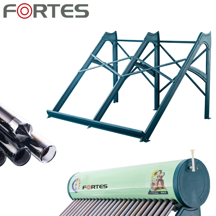 100/150/200 liter Galvanized color steel  solar hot water heater with color steel frame and water tank for greece