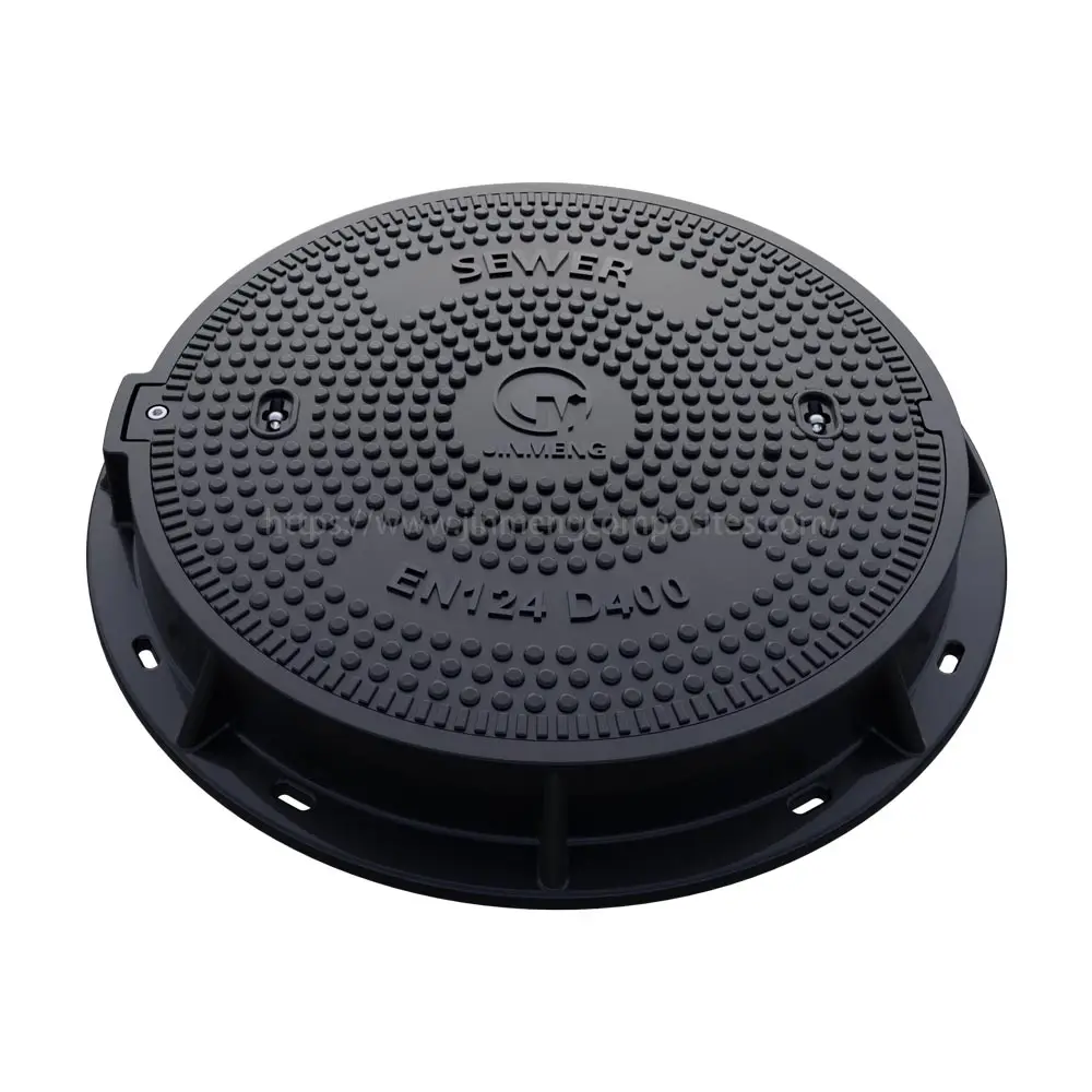 600mm SMC Manhole Cover EN124 D400 Heavy Duty Load FRP Manhole Cover Manufacturer