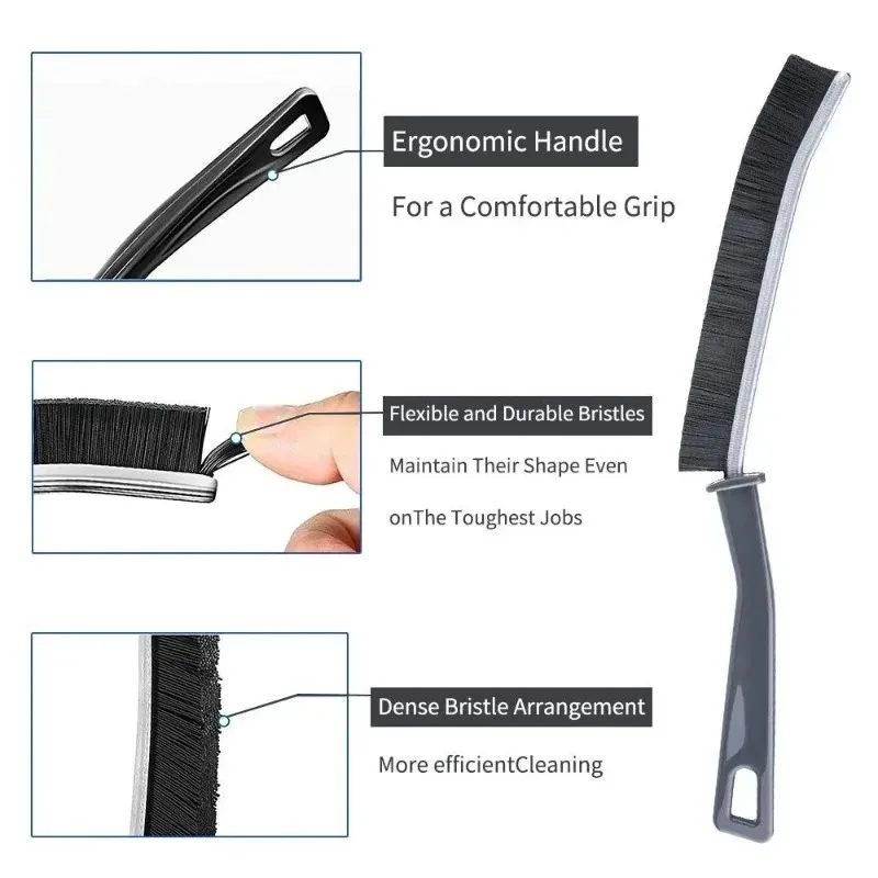 3 Pcs Crevice Cleaning Brush New Multifunctional Gap Cleaning Brush Tool Bathroom Gap Cleaning Brush