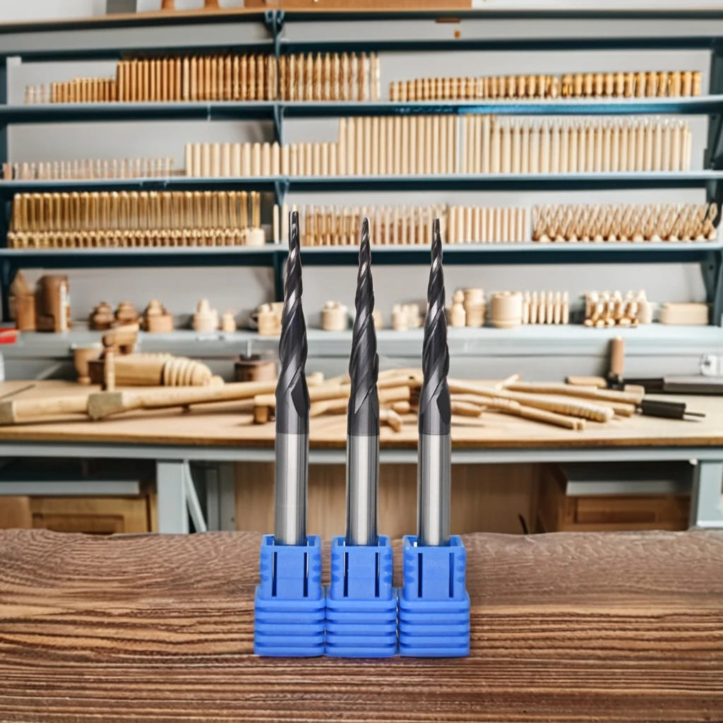 3D Carbide Drill Bits For CNC Router Tool High-Speed Wood Taper Ball Nose End Mill For Engraving Machines And Steels