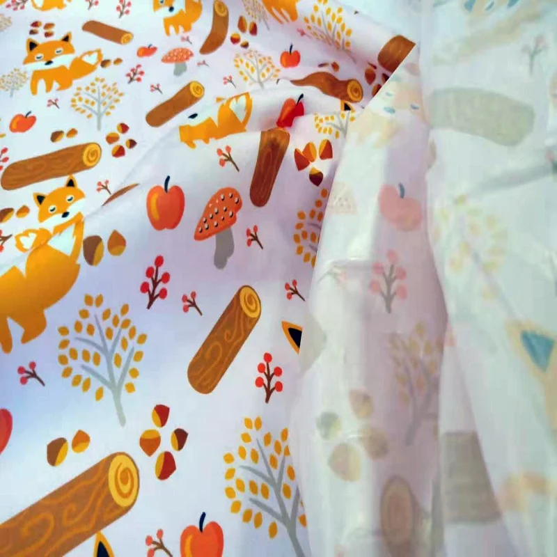 
Waterproof Water Repellent Printed PUL Fabric For Baby Diaper Wet Bag Custom Printed PUL 