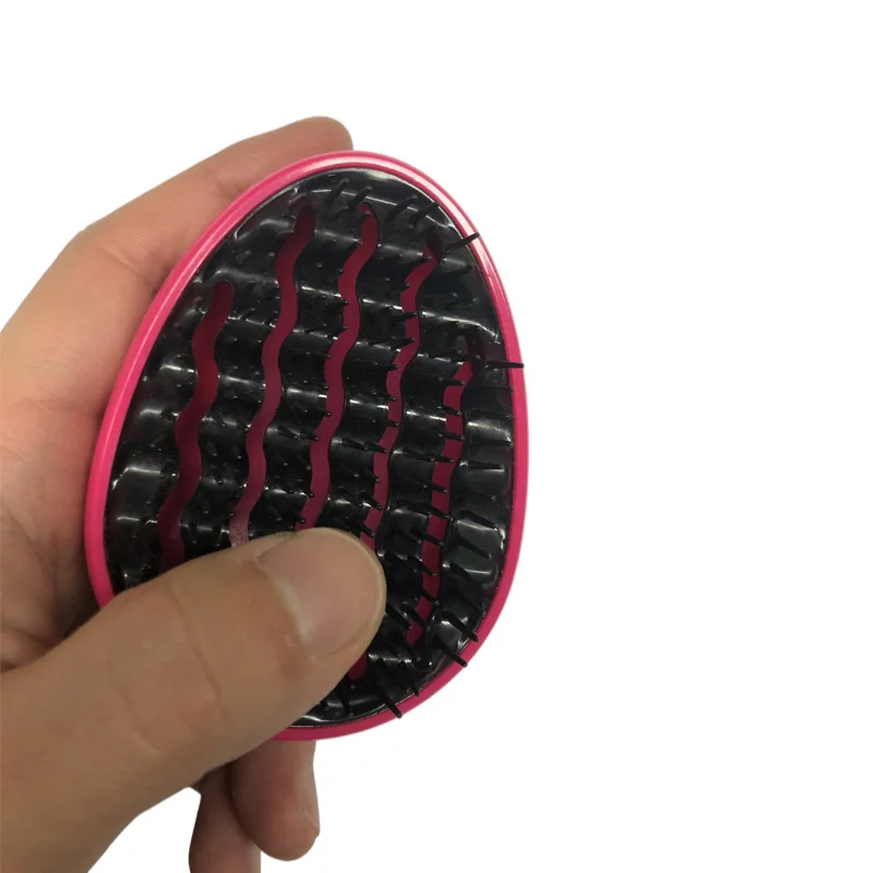 Wholesale Mini Colorful Free Sample Factory Cost Detangling Hair Brush Egg Kids Hair Brush
