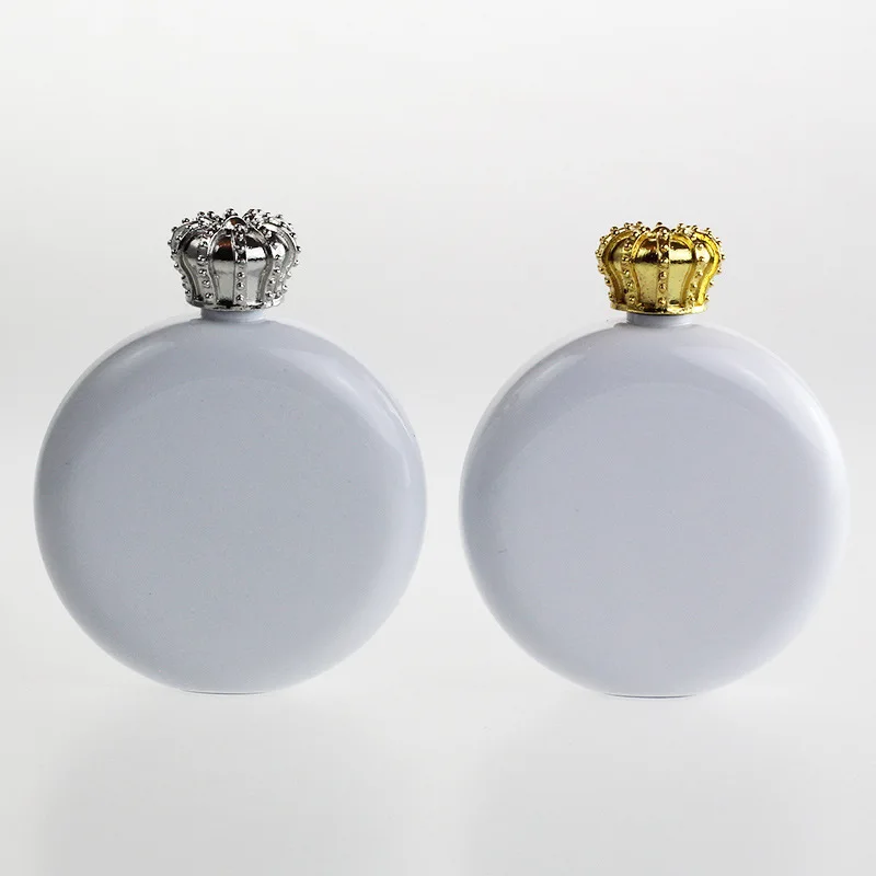Mini 5oz Flask Sublimation blank Round hip Flask