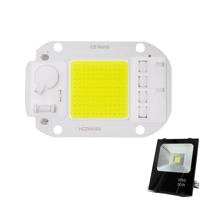 Newspectrum AC 220V 230V Led COB Chip For Spotlight White Lighting Engine Integrated Smart IC Driver Driverless light module 50W