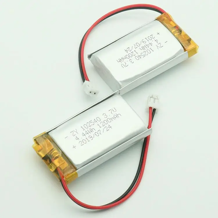 
Li Ion Recharge Batteries 3.7V 1200mAh 102540 Lipo Battery 