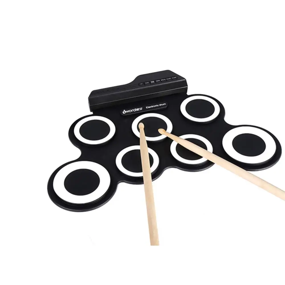 Iword G3002 USB MIDI Музыкальные инструменты празднование цифровой силиконовые Roll Up барабаны набор