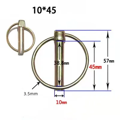 Spring galvanized round pin