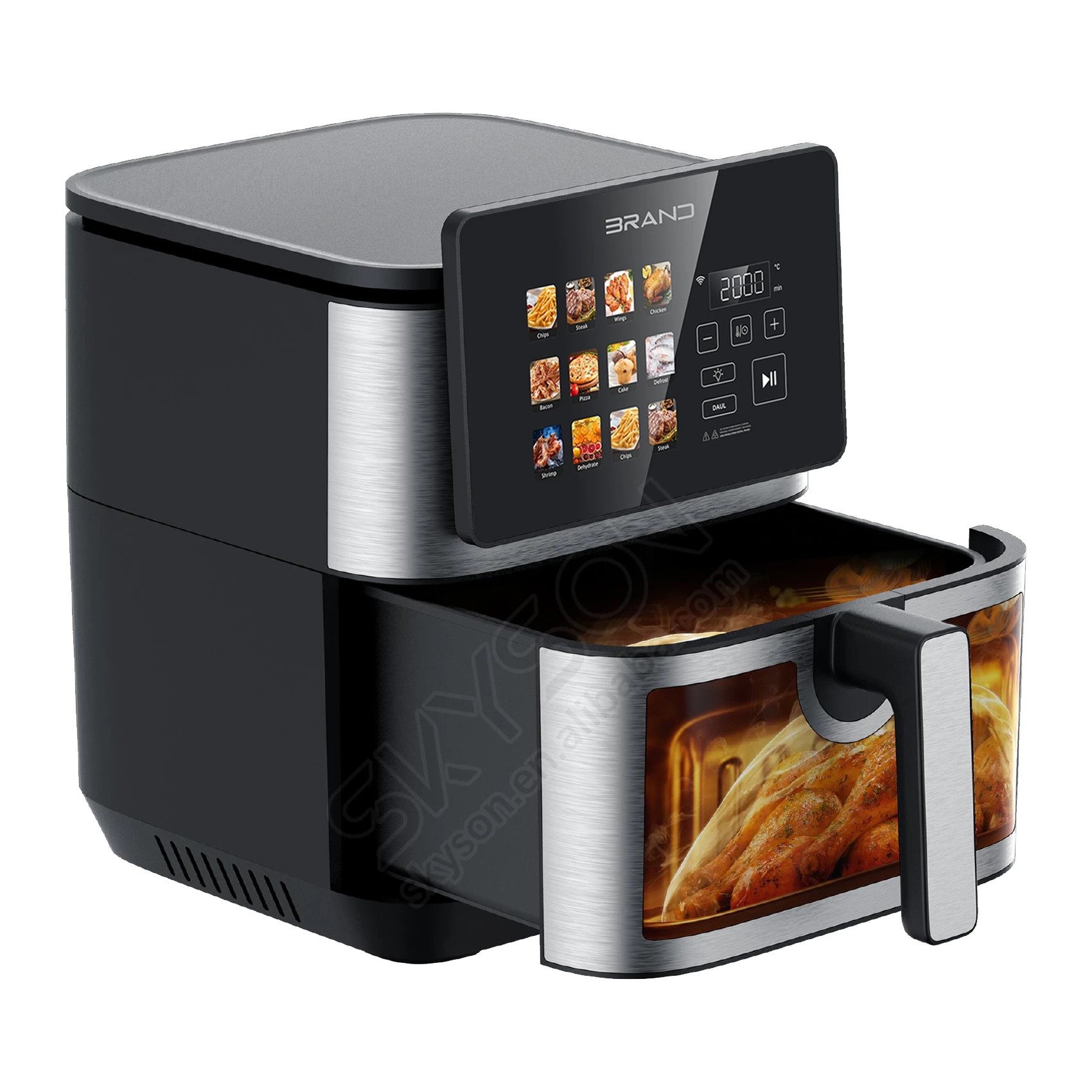 Newest 8l 9L Air Fryer Without Oil Oven Led Touchscreen Electric Deep Fryer 2200w Nonstick Basket Kitchen Cooking Fry