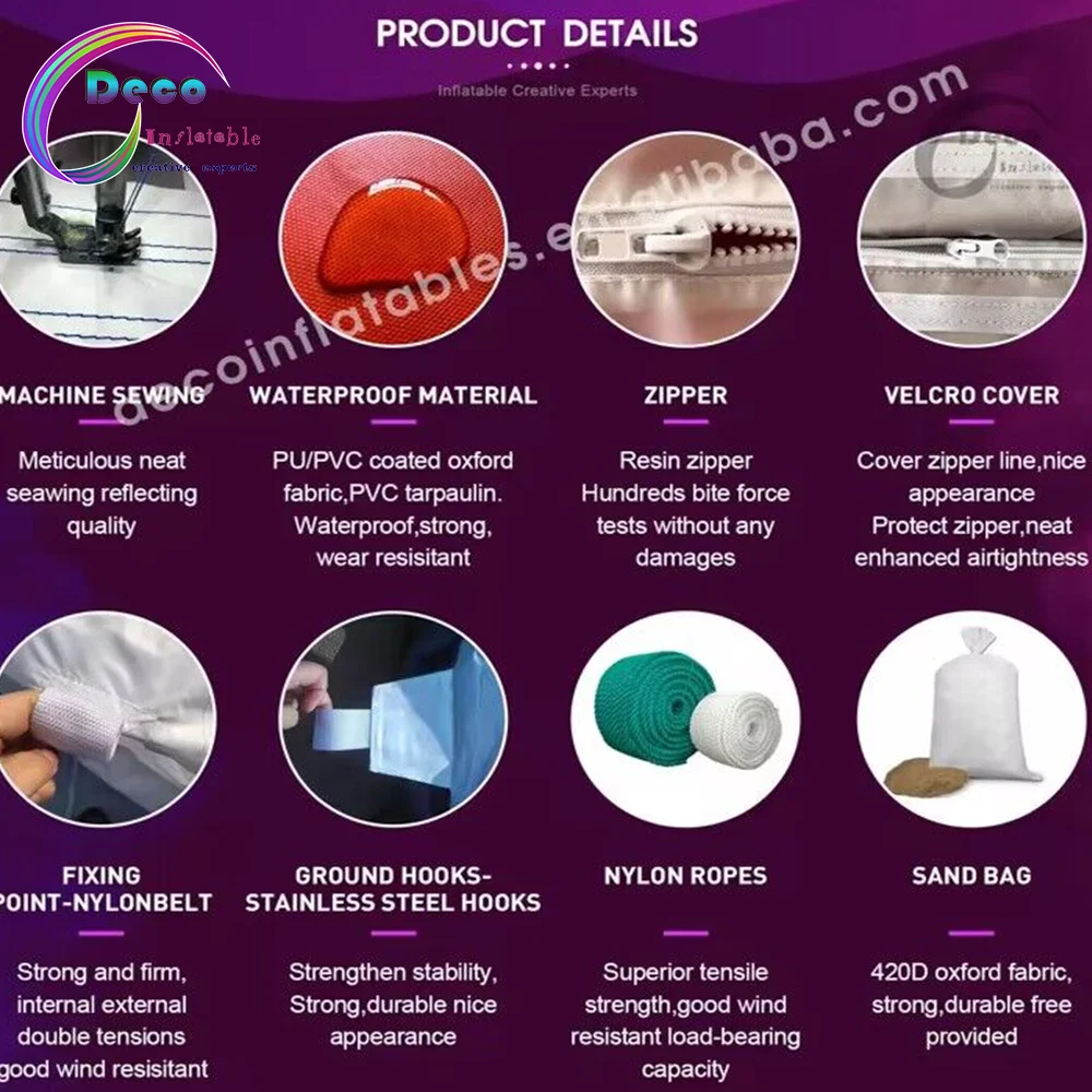 Custom 6 Meter Wide Antenna Combination New Design Inflatable Advertising Decorations for Outdoor Events