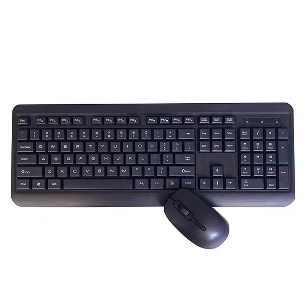 High Quality Basic Classic Customized Layout 2.4G Wireless Keyboard Mouse Combo Set for Laptop Desktop Macbook KMSW-010P