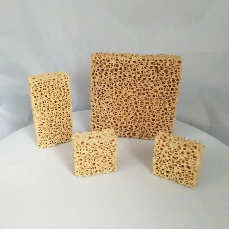 High Quality High Temperature Resistance Factory Price Zirconia Ceramic Foam Filter for Steel Casting and Foundry D55x15
