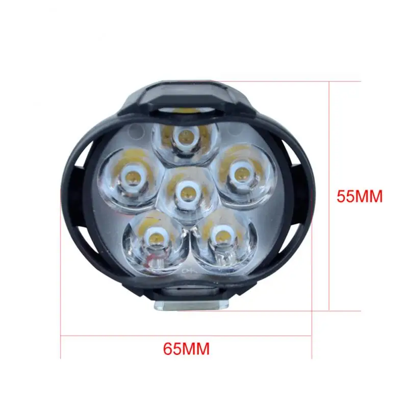 6 LED Auxiliary Headlight for Motorcycle Spot lights Lamp Vehicle 6LED Auxiliary Headlight Super Brightness Electric Car Lights