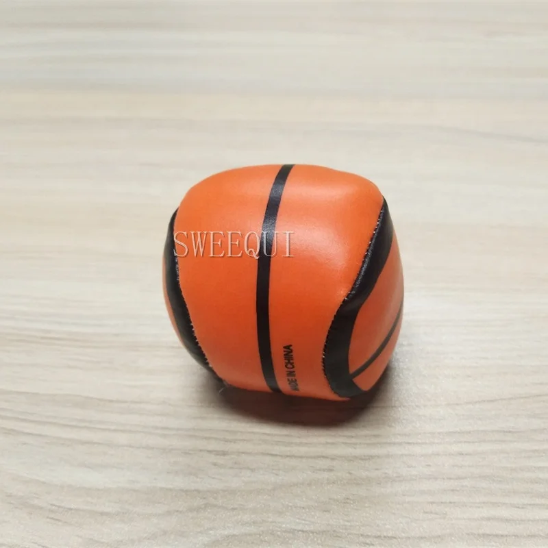 Custom Logo Printed Stuffed Foot Bag basketball shaped mini footbag