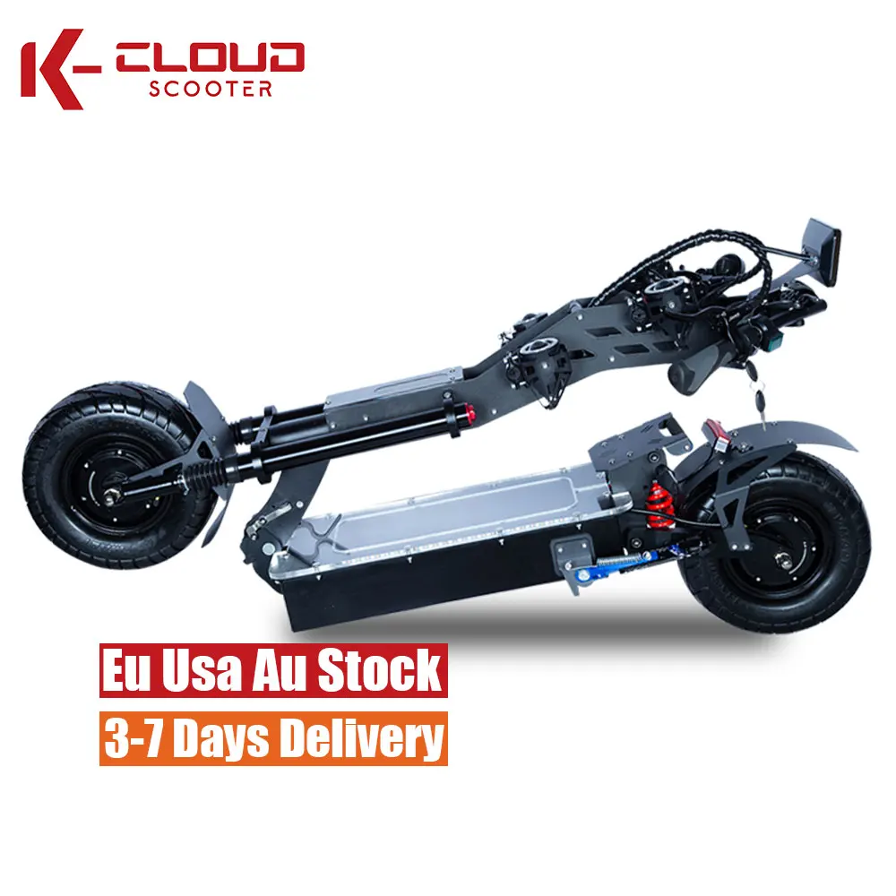 Security 3-7 Days Delivery 8000W 10000W Dual Motor 13 14 Inch Offroad 72V Electric Scooter Portable Scooters Electriques
