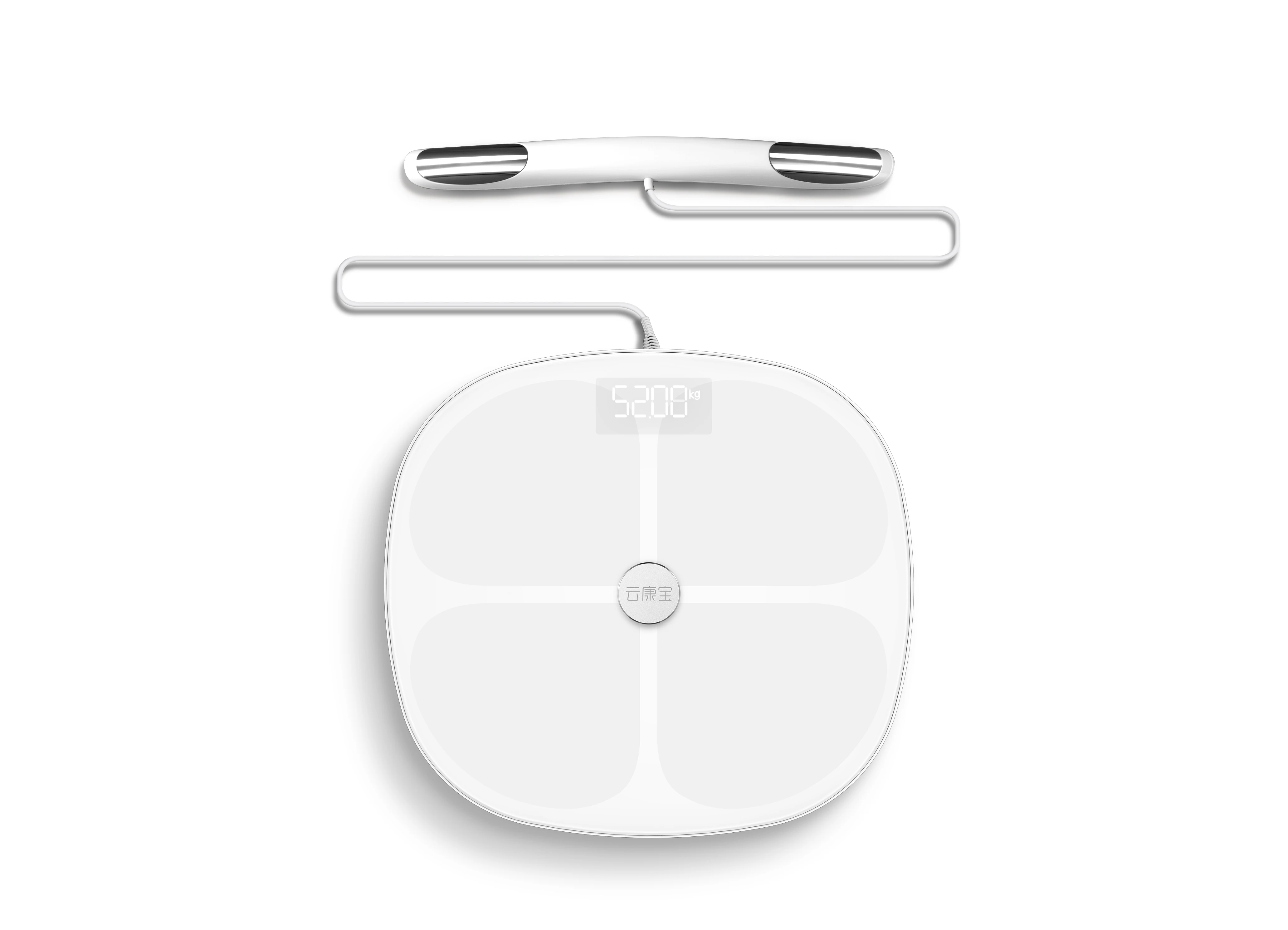 Eight-Electrodes Smart Body Fat Scale Tempered Glass Weighing Scale Measures Body Composition Weight Electric App