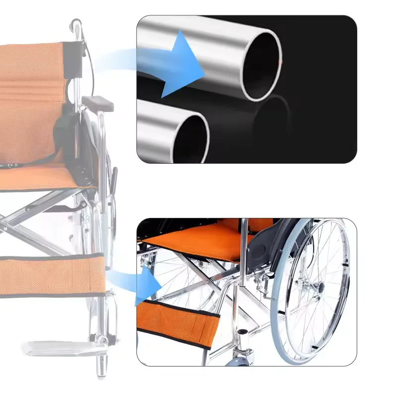 Economic Wholesale Folded Manual Wheelchairs