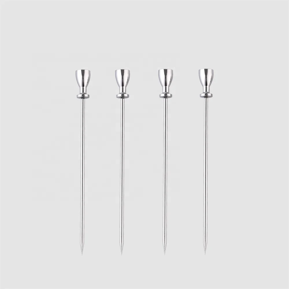 
Factory Direct custom high quality stainless steel metal martini cocktail pick 