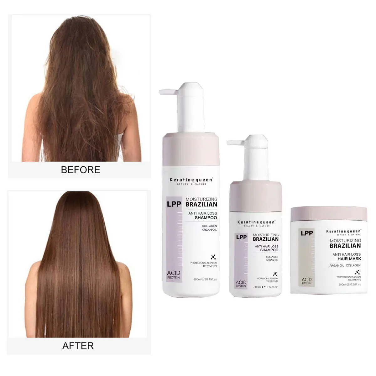 New Product Professional Salon Lpp collagen Hair treatment shampoo and conditioner deep Repair Hair Mask Treatment