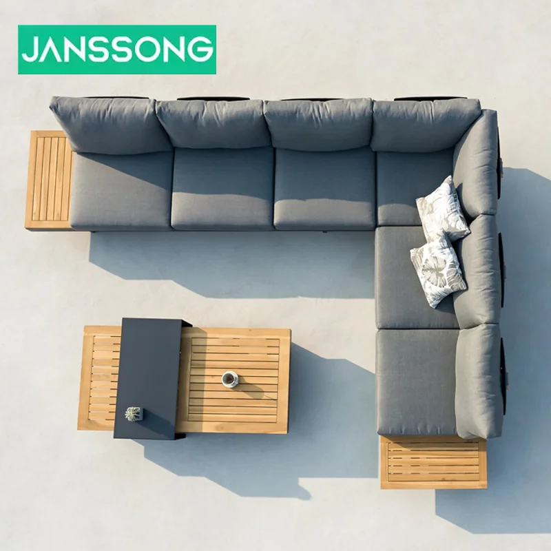 Wholesale Retailer Garden Furniture Set Leisure Steel Aluminum Garden Sofa