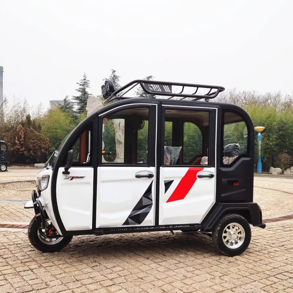 high speed 3 wheel electric cargo| passenger scooter in electric tricycles damping 800w-1000w new energy electric car 3 seats