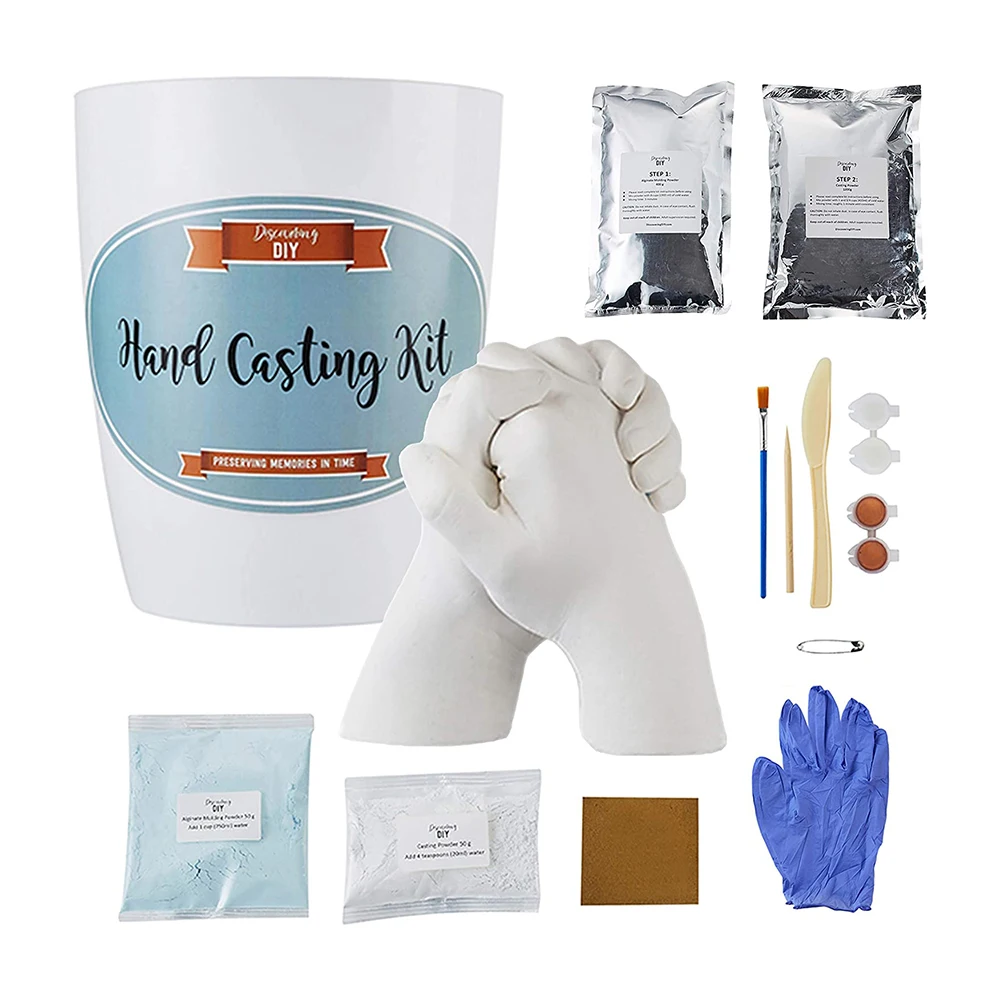 3D Plaster Molding Clone Alginate Powder Love Bag DIY Baby Hand and Foot Casting Kit Keepsake Gifts